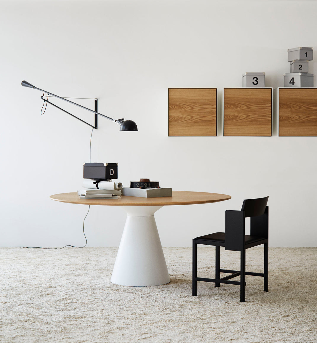 COLUMN Table - Wooden Top